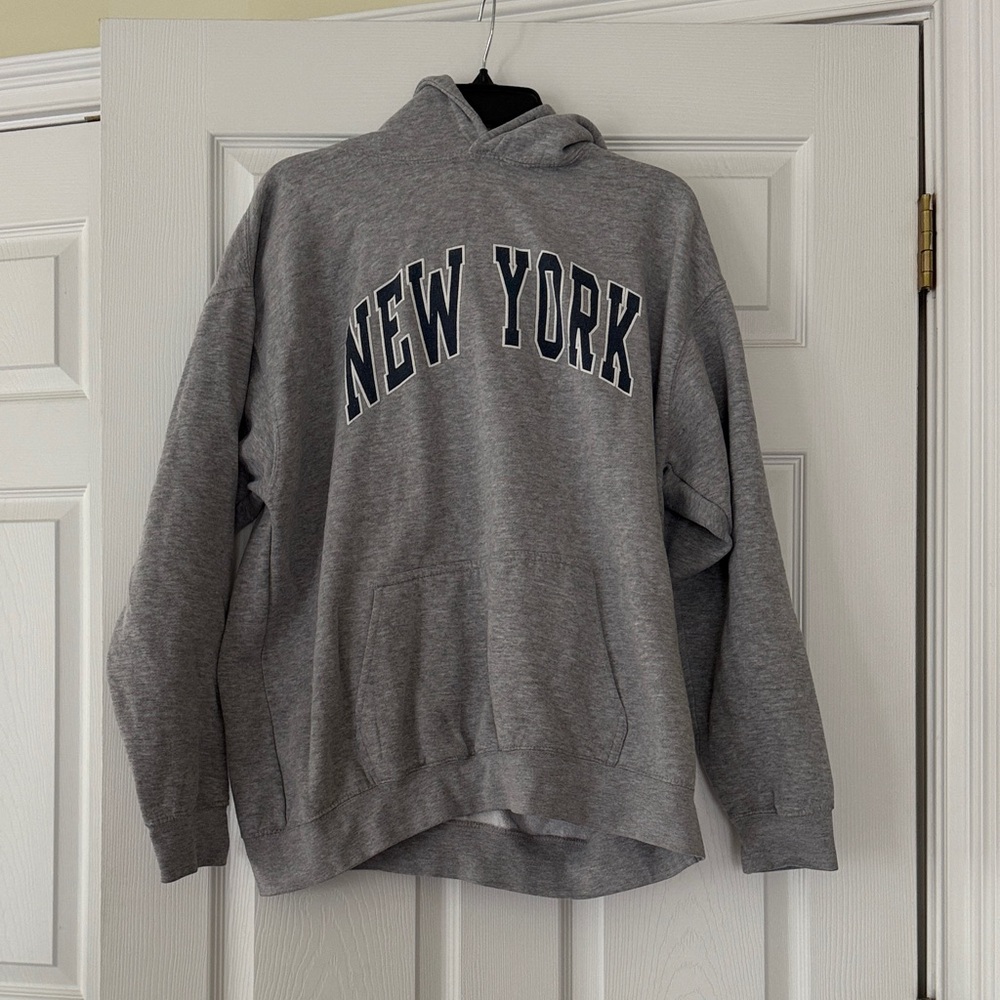 Gray New York Hoodie
